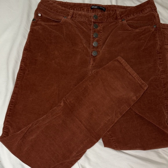 Orange Corduroy Vera Wang pants size 14 - Picture 3 of 6